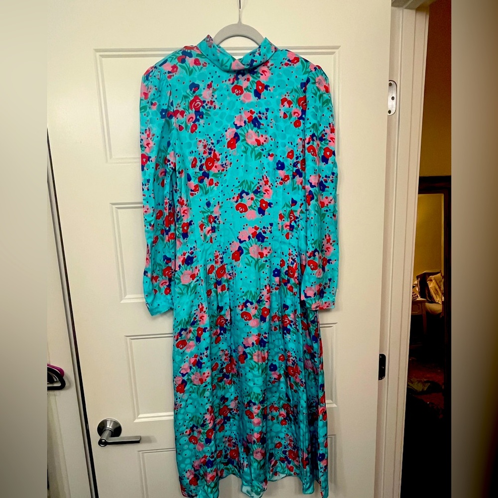 Marc Jacobs turquoise floral dress